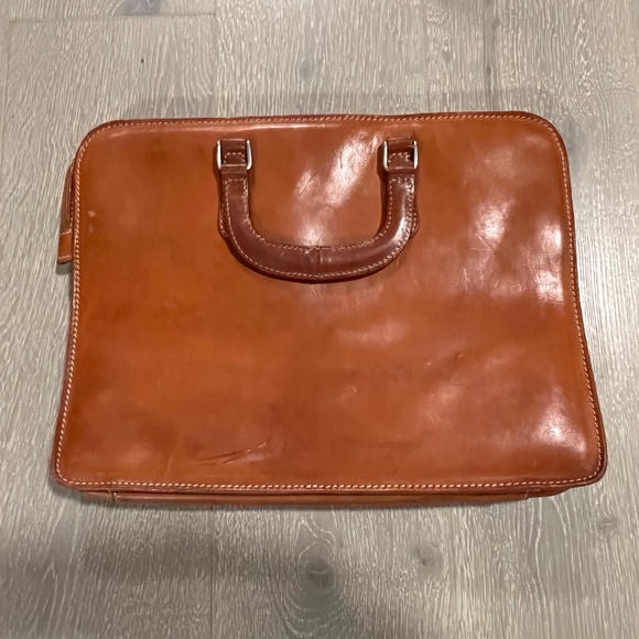 I MEDICI FIRENZE Brown Leather Briefcase - Picture 9 of 10